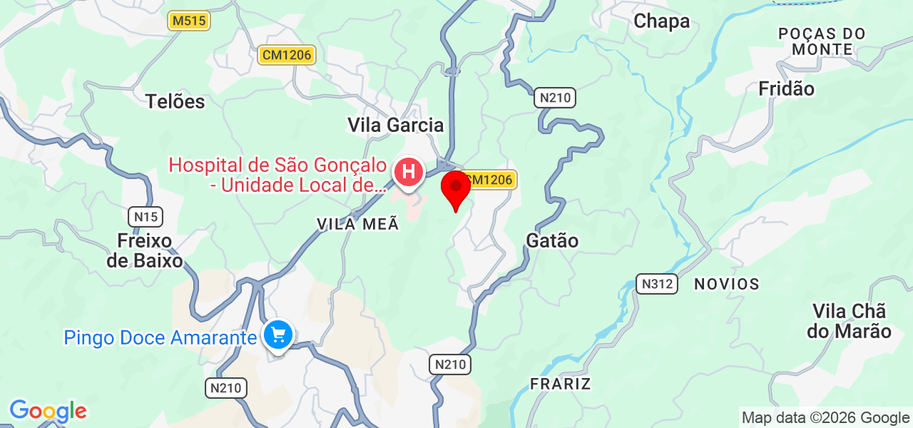 Kacper - Porto - Amarante - Map