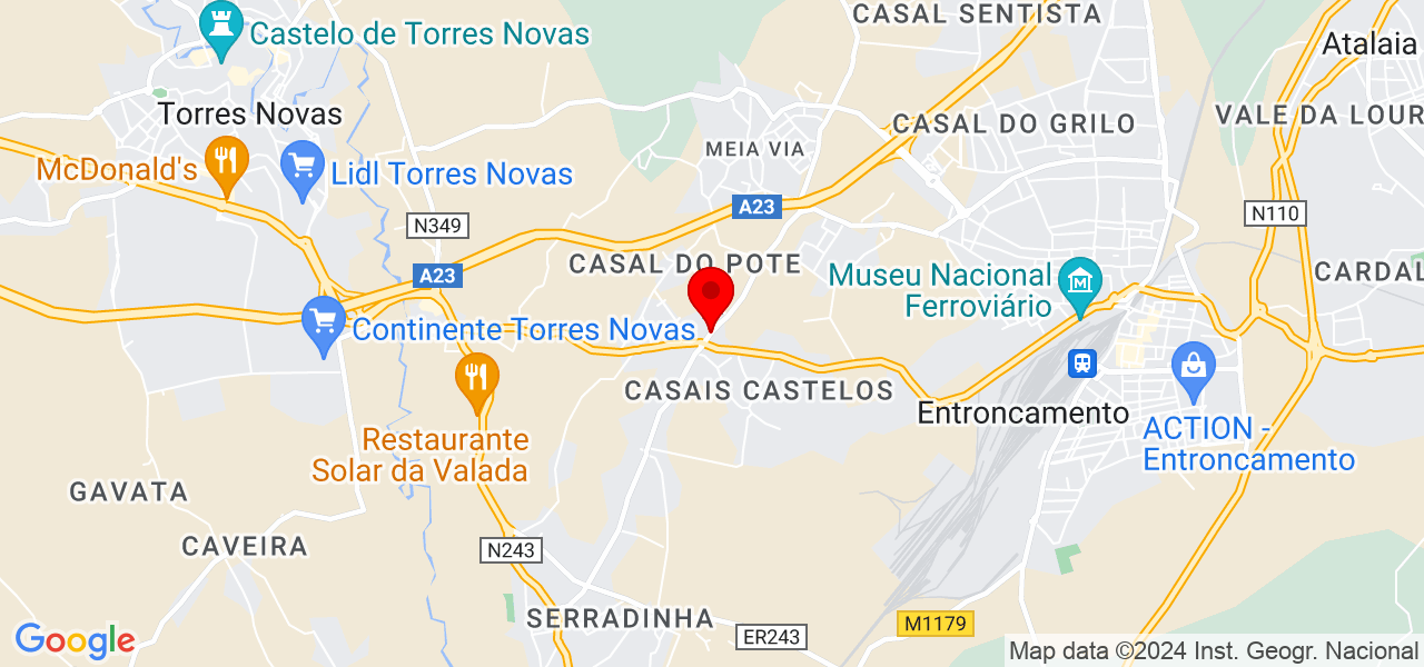 Kethllen - Santarém - Torres Novas - Mapa