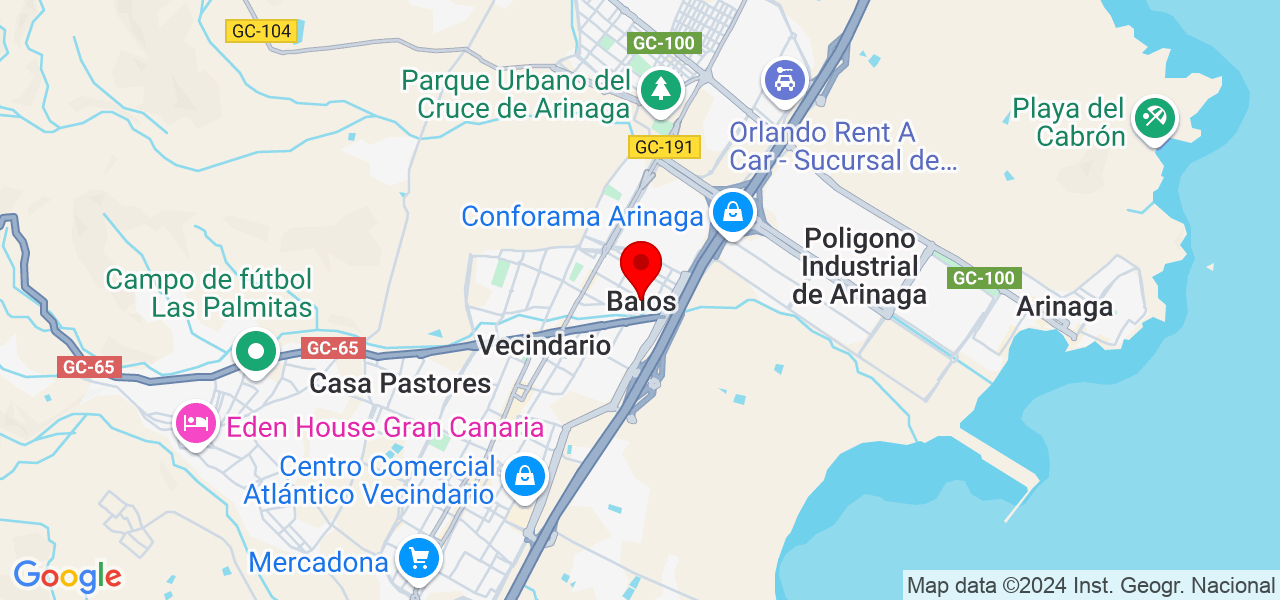 Majo Barreto - Islas Canarias - Santa Lucía de Tirajana - Mapa