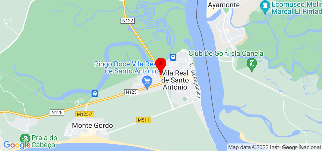 Ana Filipa Ruas - Faro - Vila Real de Santo António - Map