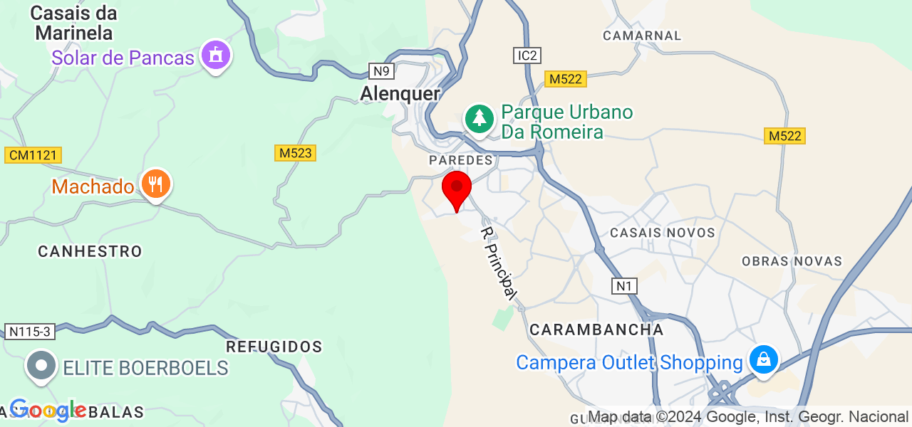 Filipe Reis - Lisboa - Alenquer - Carte