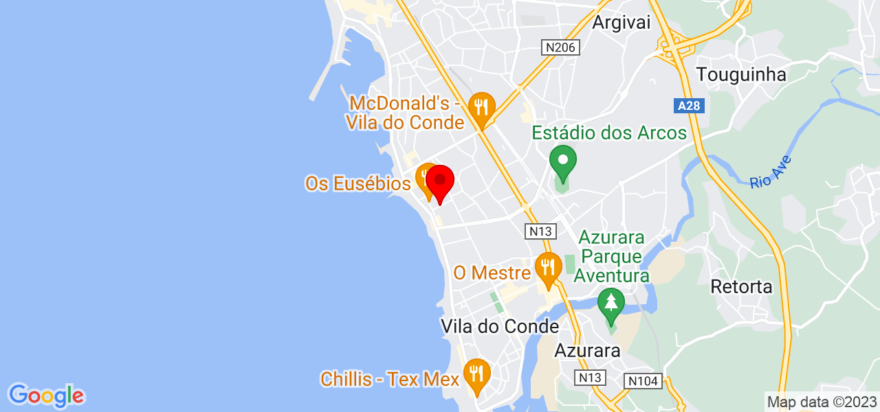 Pedro Ferraz Pinto - Porto - Vila do Conde - Mapa