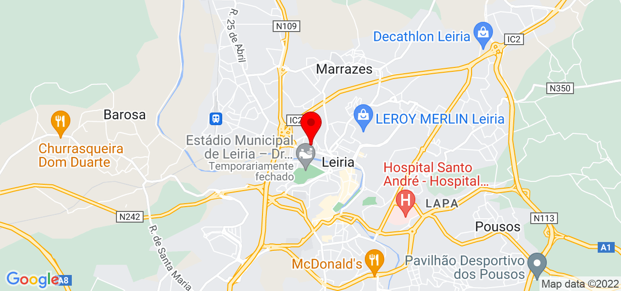 Jo&atilde;o Saraiva JPElectronica - Leiria - Leiria - Mapa