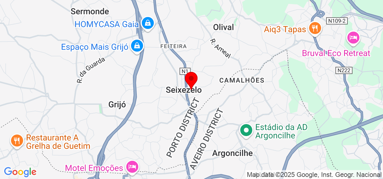 CastroAC - Porto - Vila Nova de Gaia - Map