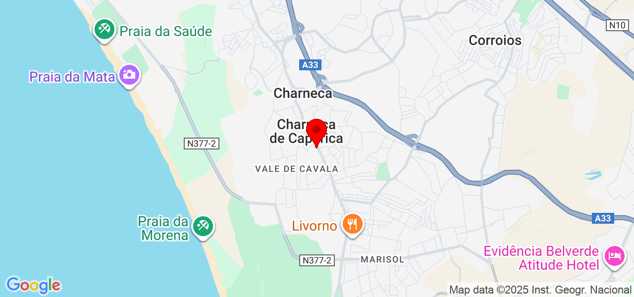 Df Limpesa e conservação - Setúbal - Almada - Mapa
