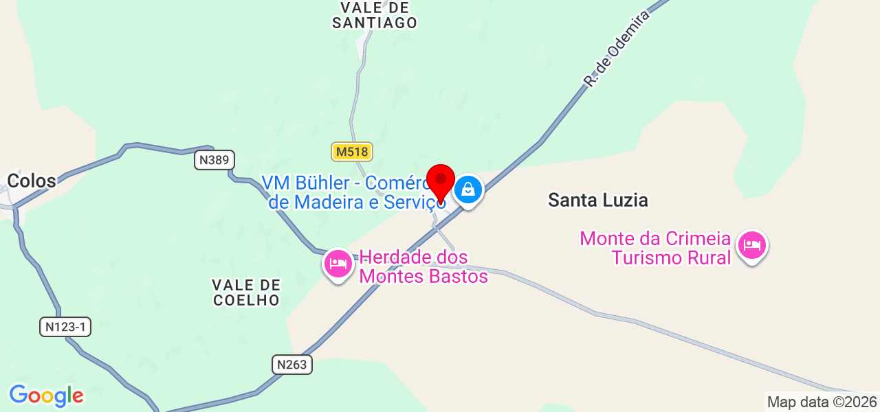 Thais Souza - Beja - Ourique - Map