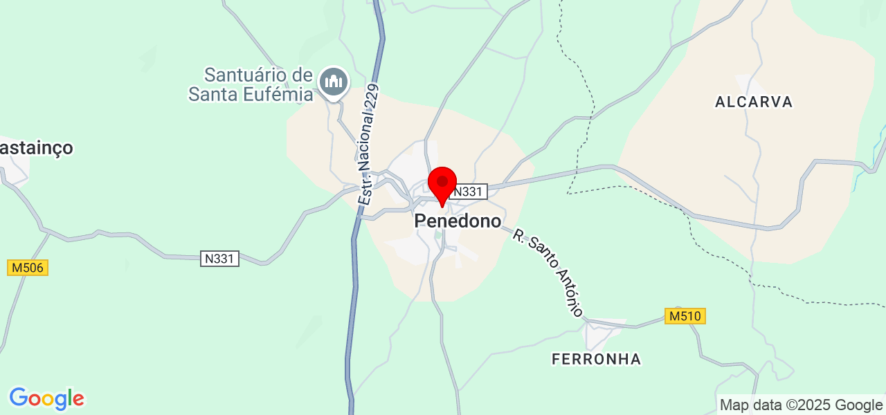 Paulo André - Viseu - Penedono - Mapa