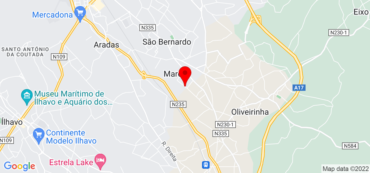 Carlos Pestana Lacerda - Aveiro - Mealhada - Mapa