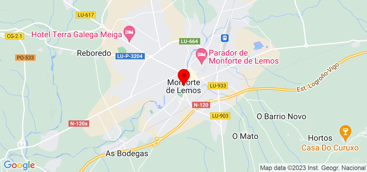 KalmaEventos - Galicia - Monforte de Lemos - Mapa