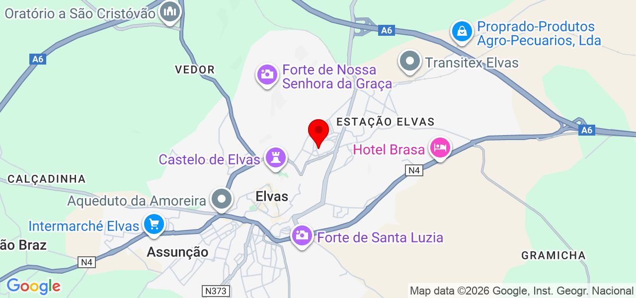 T&acirc;nia Terrinca - Portalegre - Elvas - Mapa