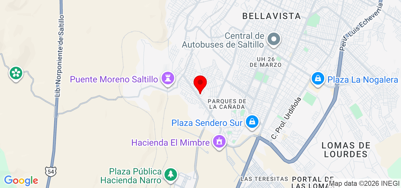 Jose santos - Coahuila de Zaragoza - Saltillo - Map