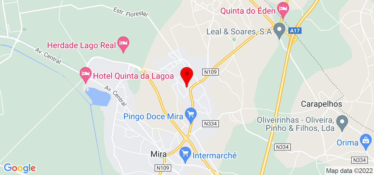 vera rabita - Coimbra - Mira - Mapa