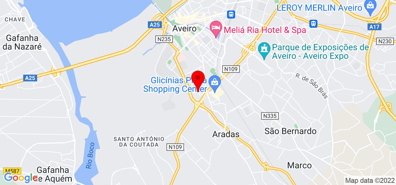 Dr Eric Rodrigues - Aveiro - Aveiro - Mapa