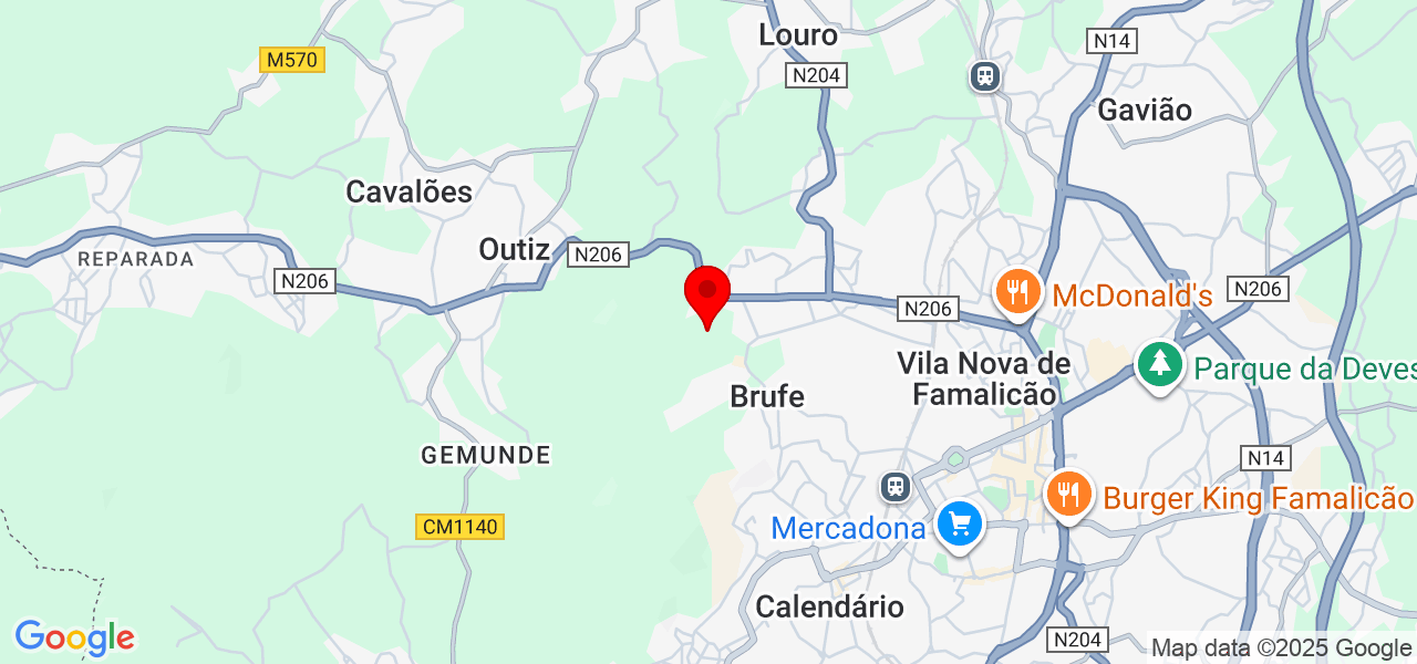 Gonçalo Nascimento - Braga - Vila Nova de Famalicão - Mapa