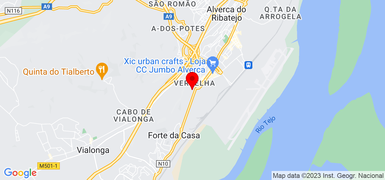 Rossana Bizerra - Lisboa - Vila Franca de Xira - Mapa