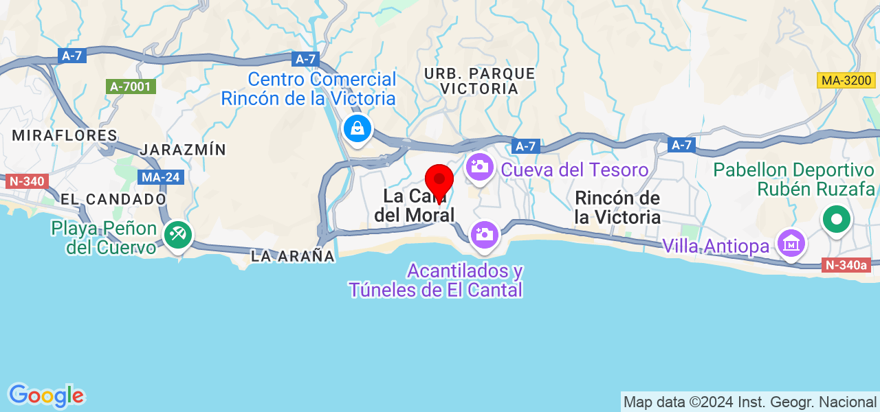 Creadora de Belleza - Andalucía - Rincón de la Victoria - Mapa