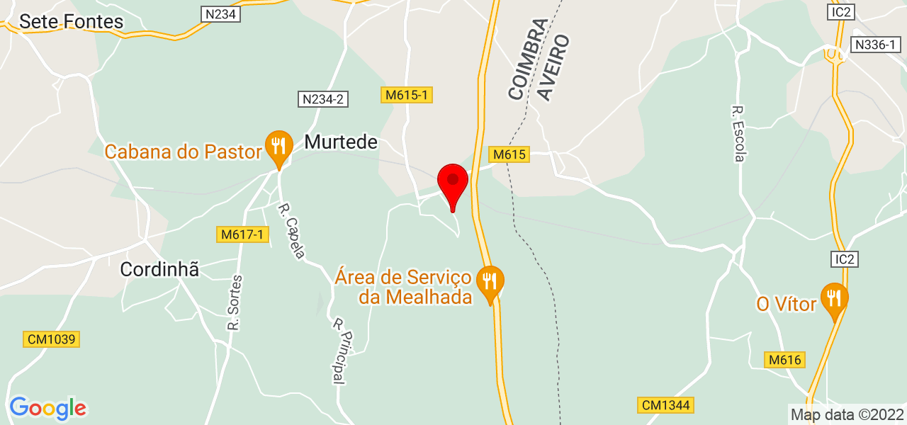 Filipa Amador - Coimbra - Cantanhede - Mapa