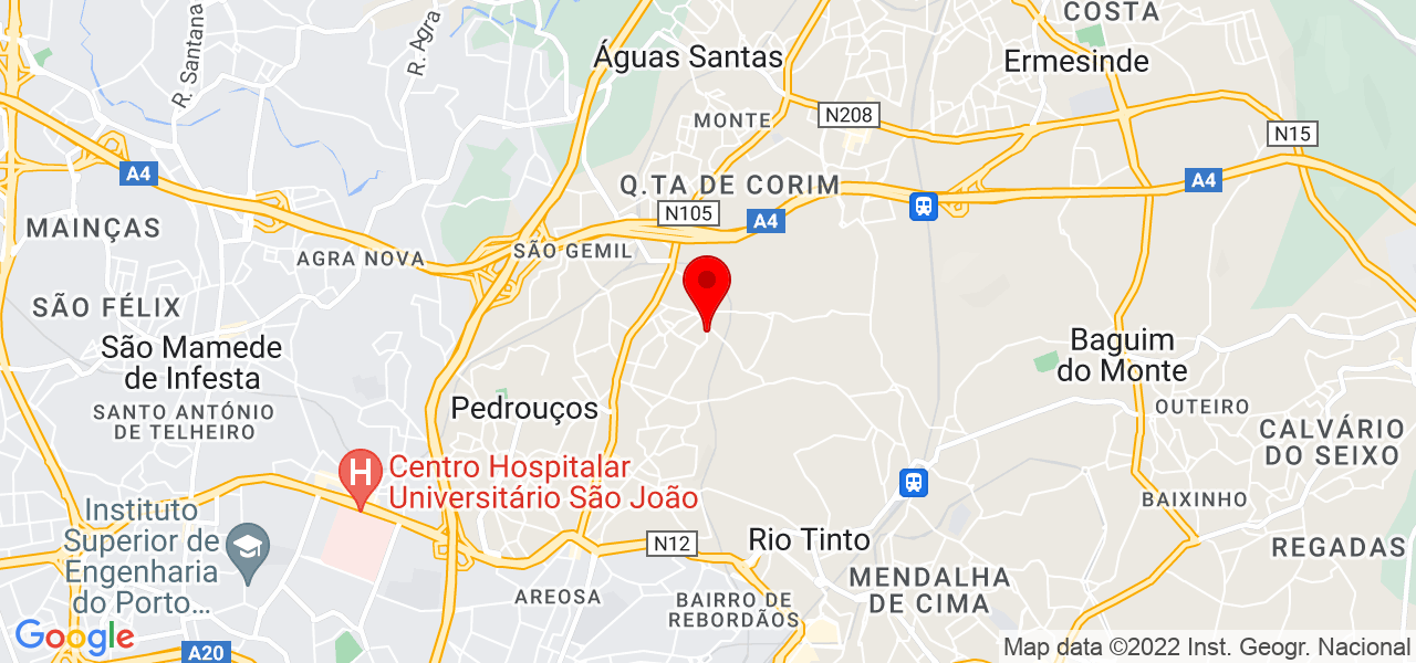 Neide Nascimento - Porto - Gondomar - Karte