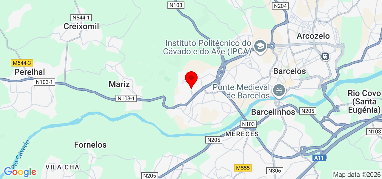 Couto - Porto - Marco de Canaveses - Map