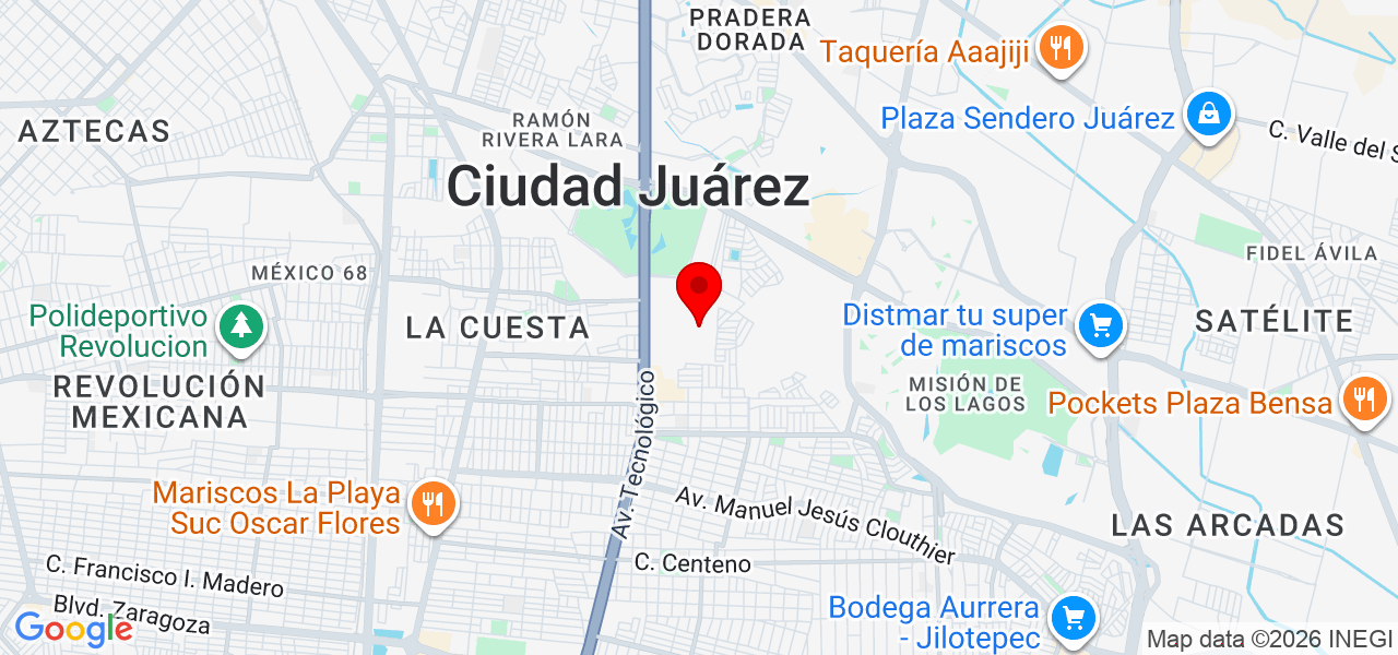 PROYECTO TINTEX - Chihuahua - Juárez - Map