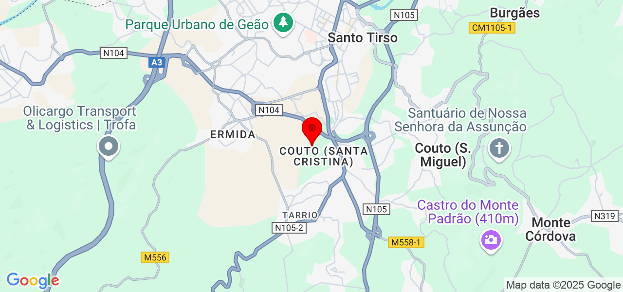 Sandra Silva - Porto - Santo Tirso - Map