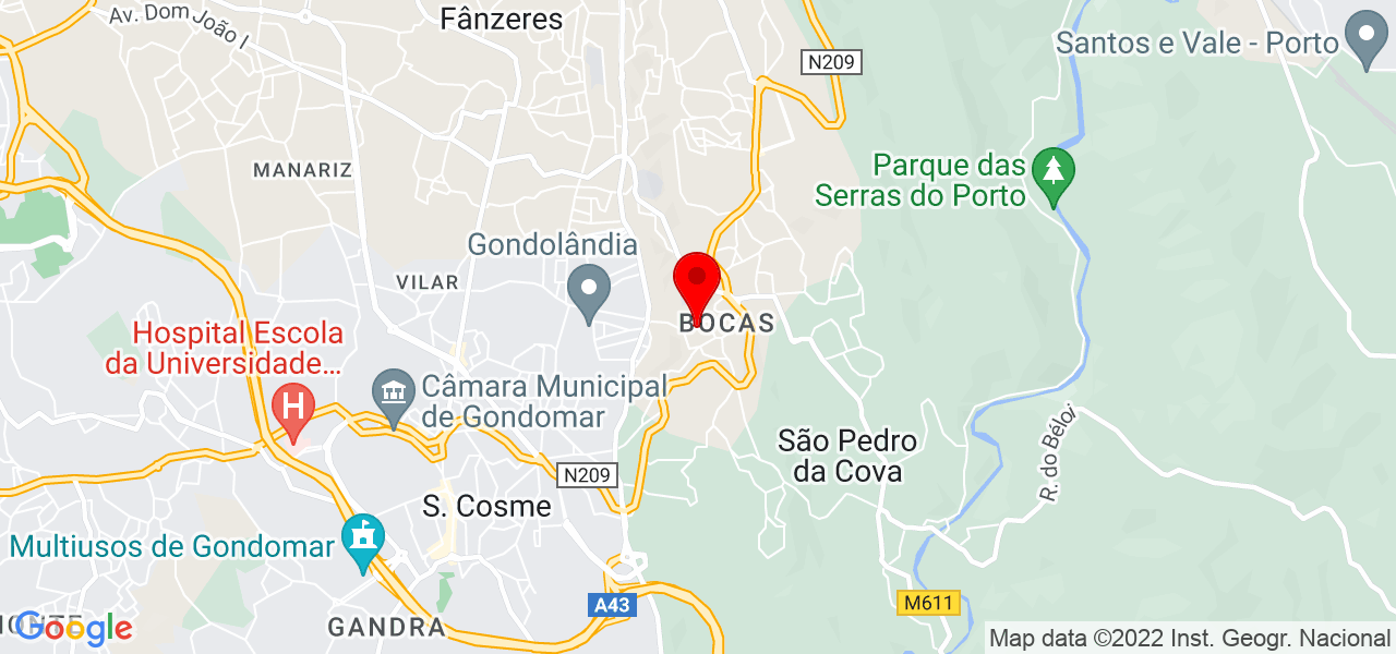 Rafael Barbosa - Porto - Gondomar - Mapa