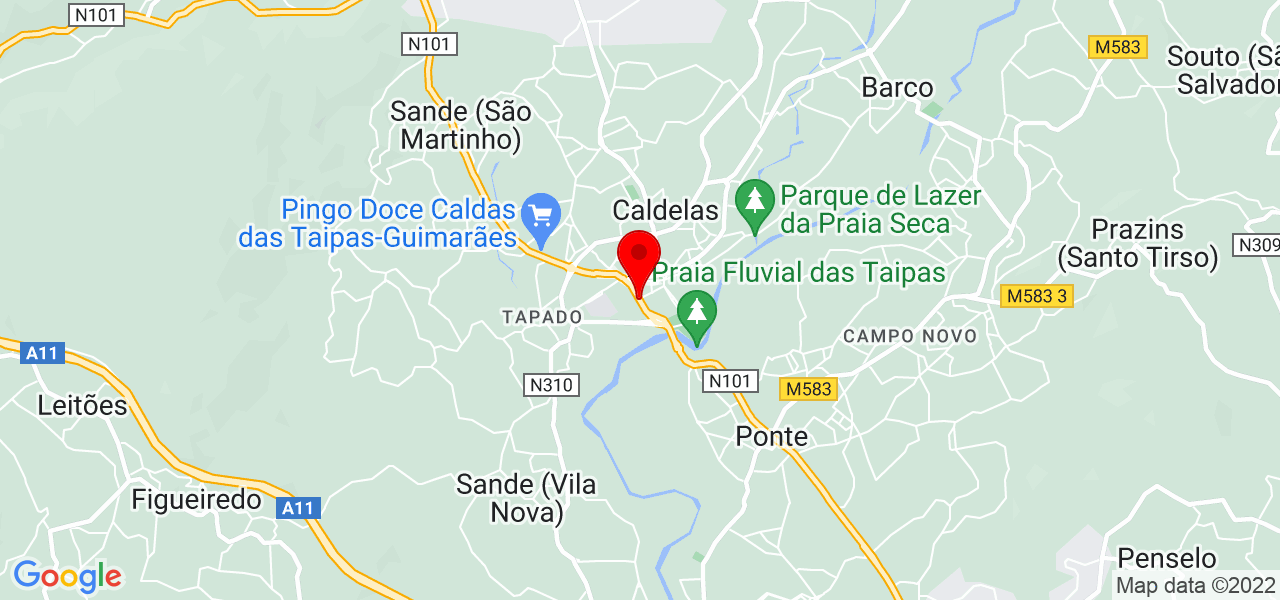 Auxiliadora Araujo - Braga - Guimarães - Mapa
