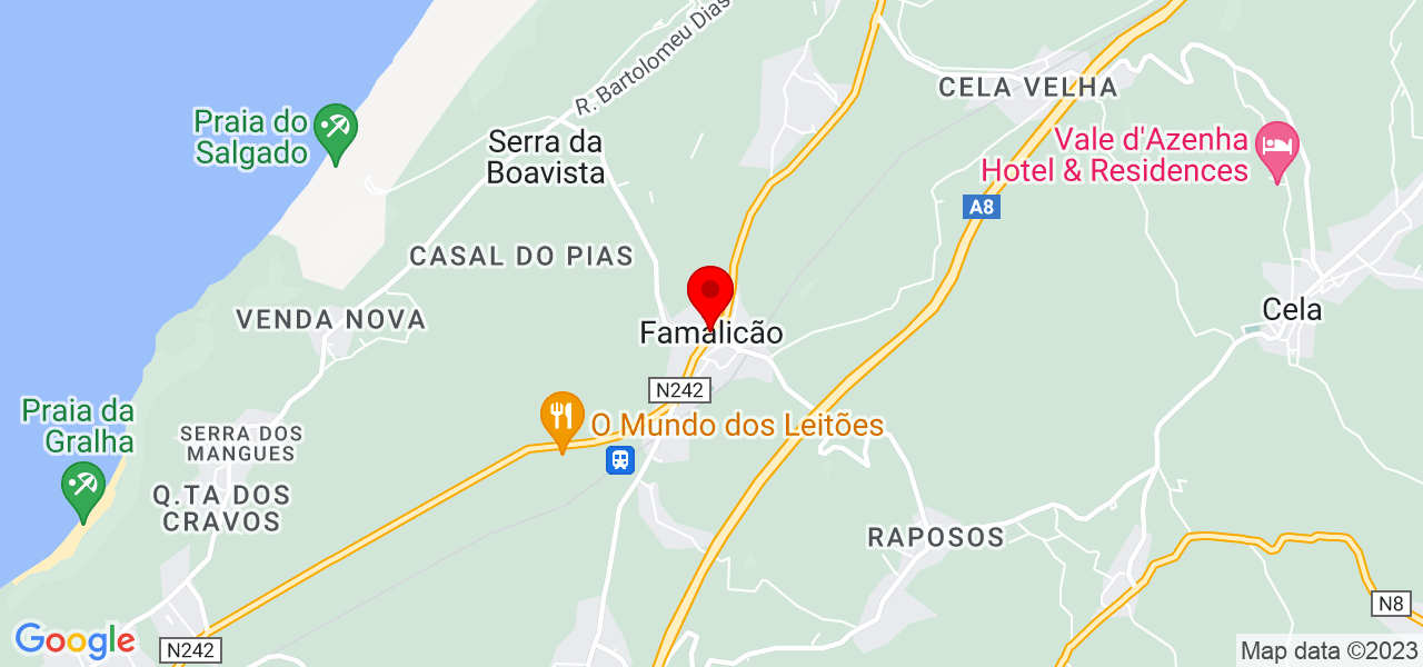 Pedro - Leiria - Nazaré - Mapa