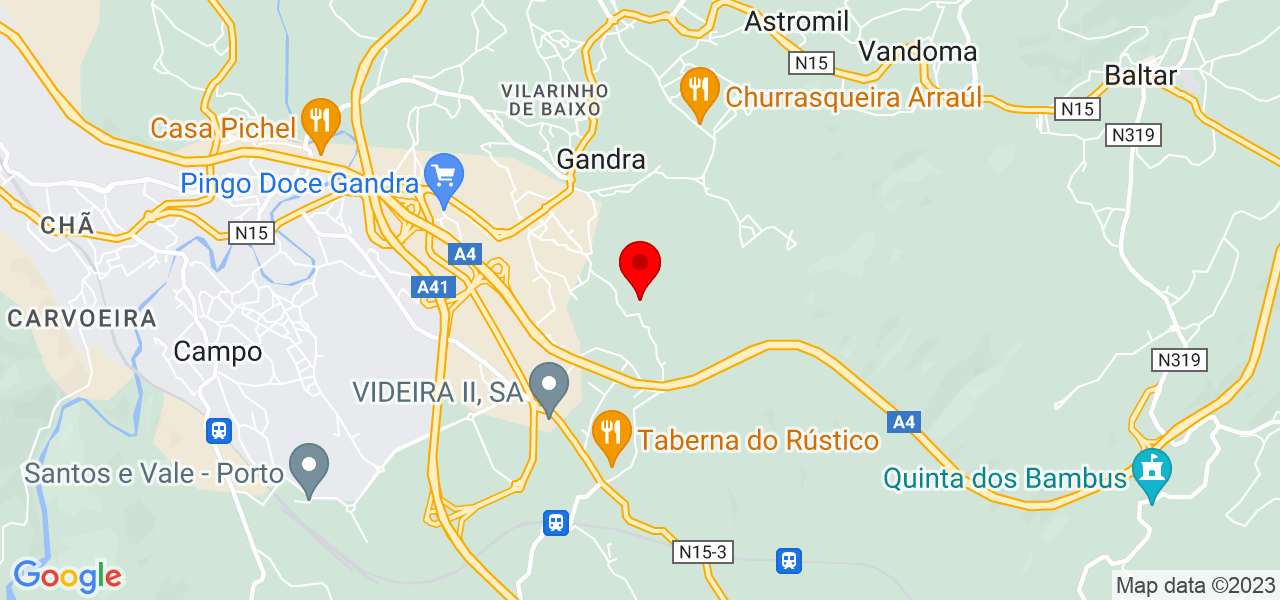 Gleyce kelly - Porto - Paredes - Mapa
