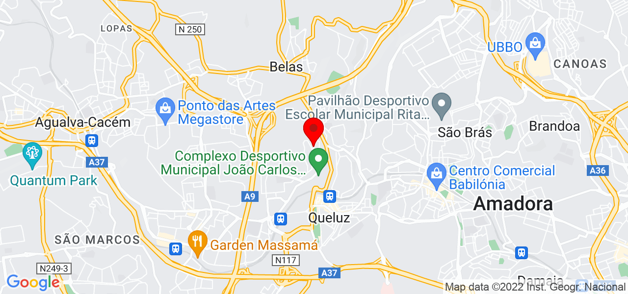 C&aacute;tia Garcia - Lisboa - Sintra - Mapa