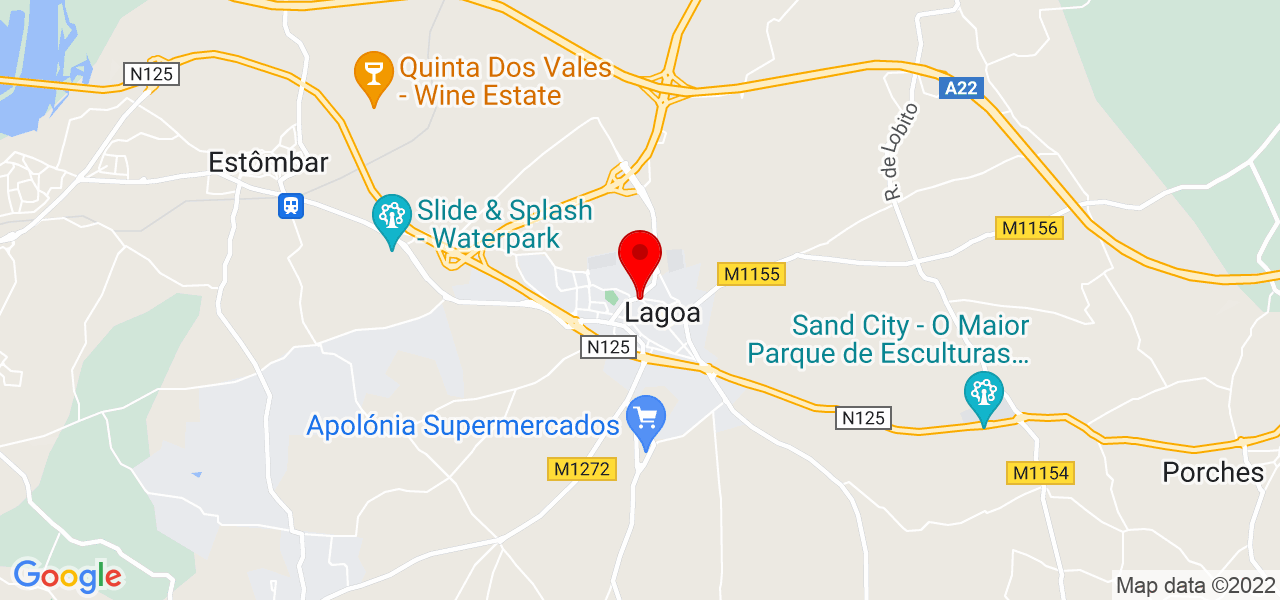 Soraia - Faro - Lagoa - Mapa