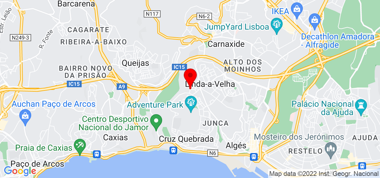 Jo&atilde;o Andrade - Lisboa - Oeiras - Mapa