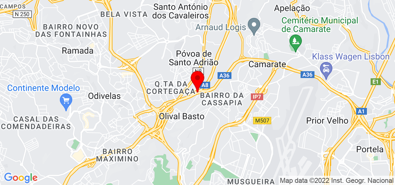 Nisandra - Lisboa - Odivelas - Mapa