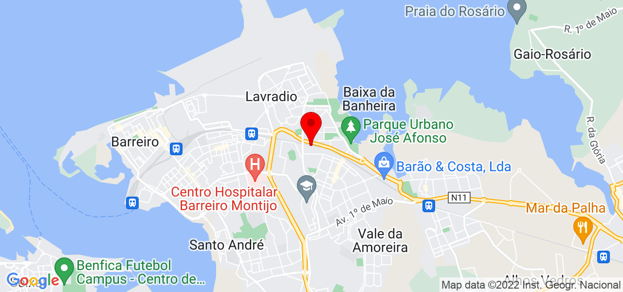 Ana Ferreira - Setúbal - Moita - Map