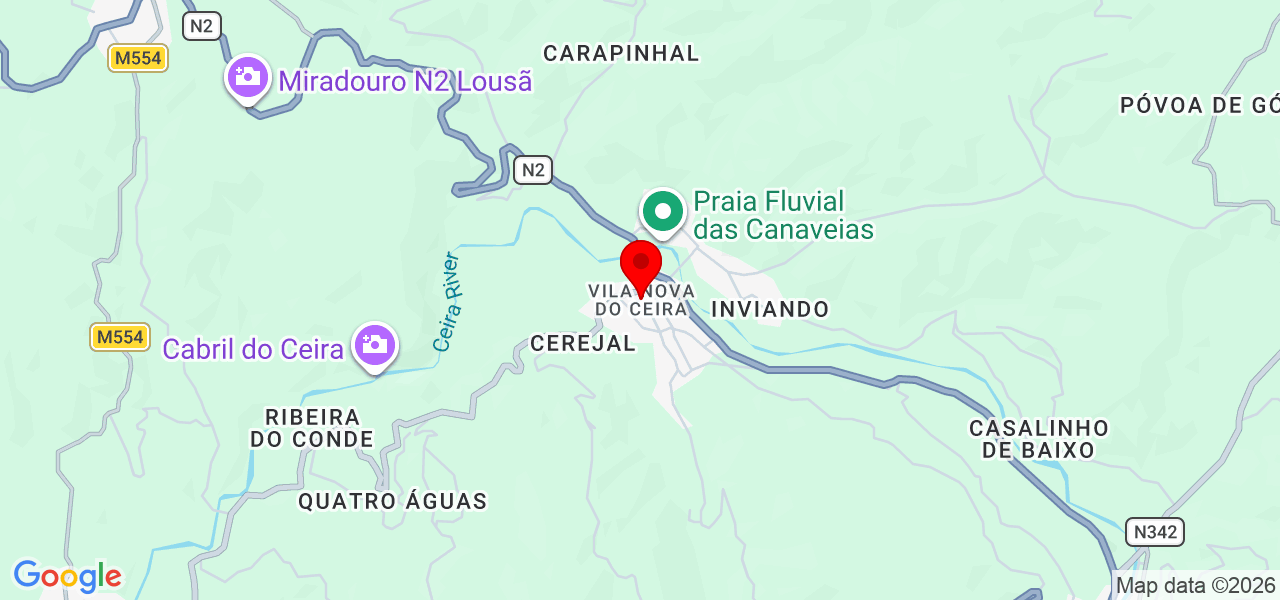 JC limpezas - Coimbra - Góis - Map
