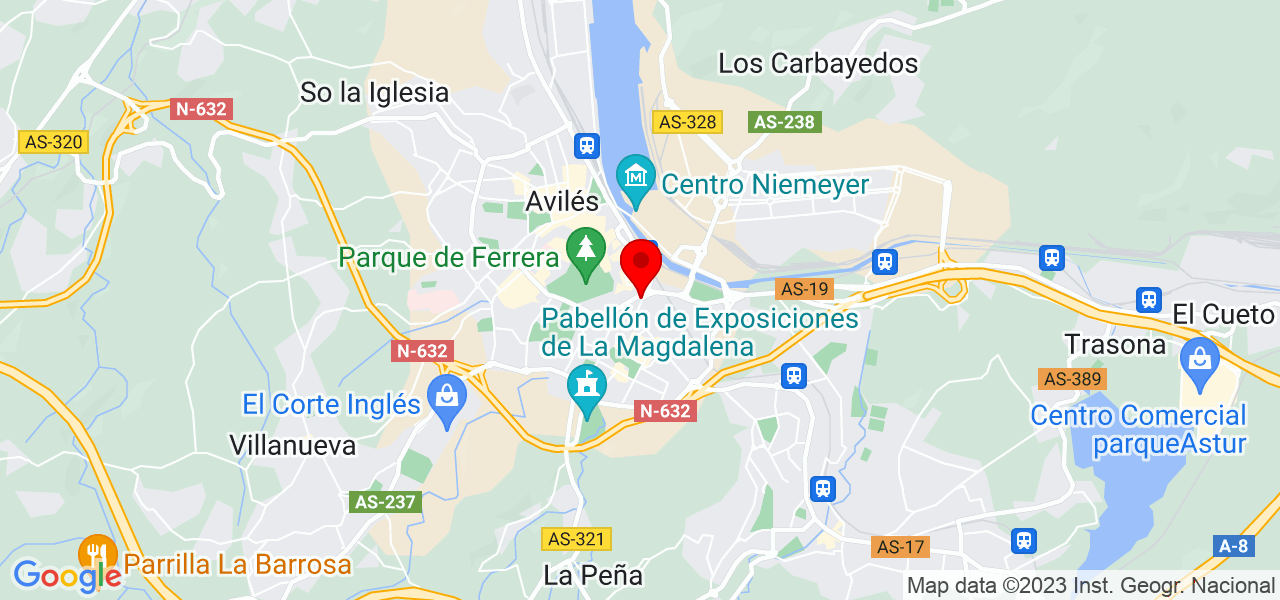Igão barber - Principado de Asturias - Avilés - Mapa