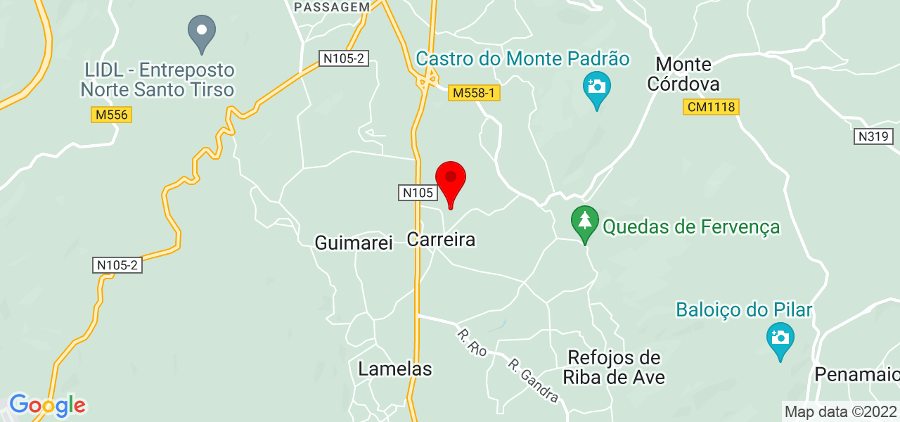 Maria Lu&iacute;sa - Porto - Santo Tirso - Mapa