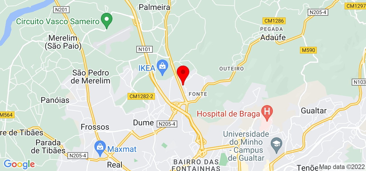 Pestana - Braga - Braga - Map