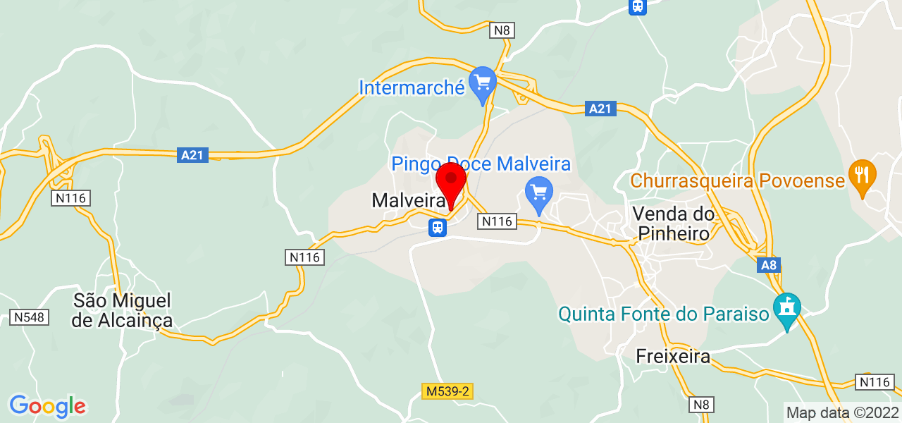Evanise - Lisboa - Mafra - Mapa