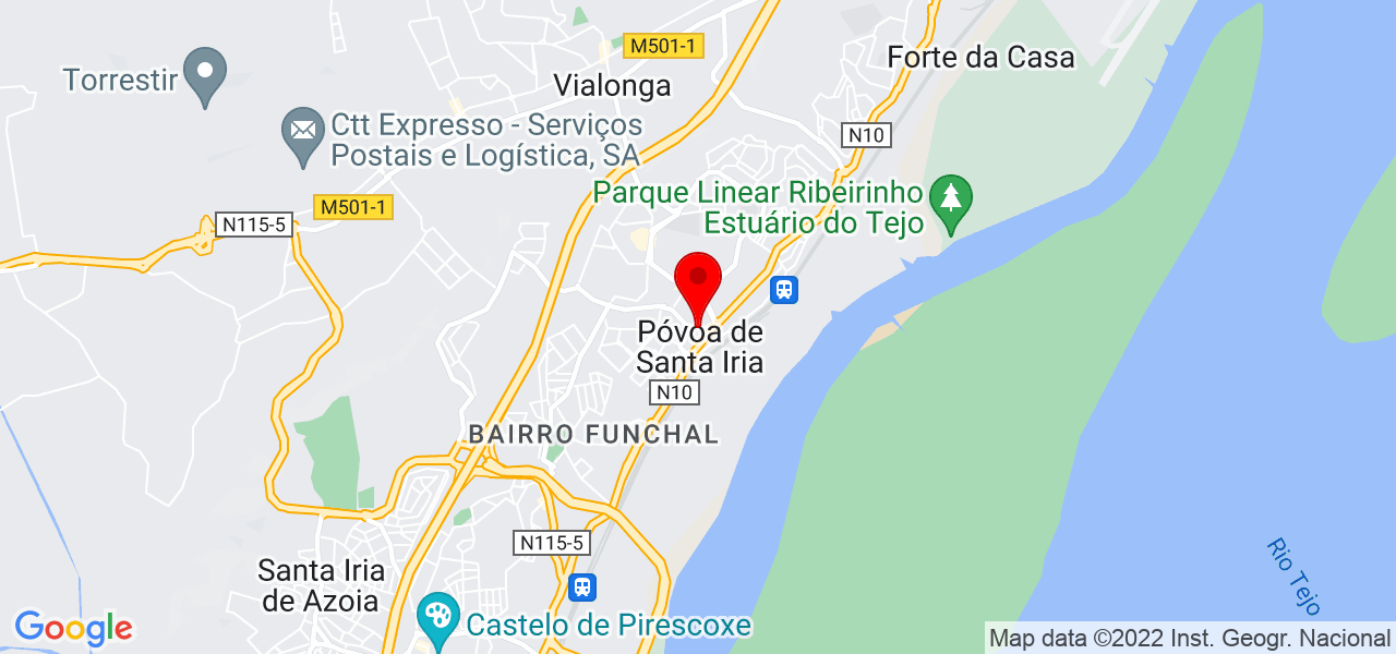 2VSERVICE - Lisboa - Vila Franca de Xira - Mapa