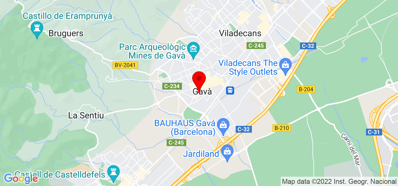 Tienda de Madera - Cataluña - Gavà - Mapa