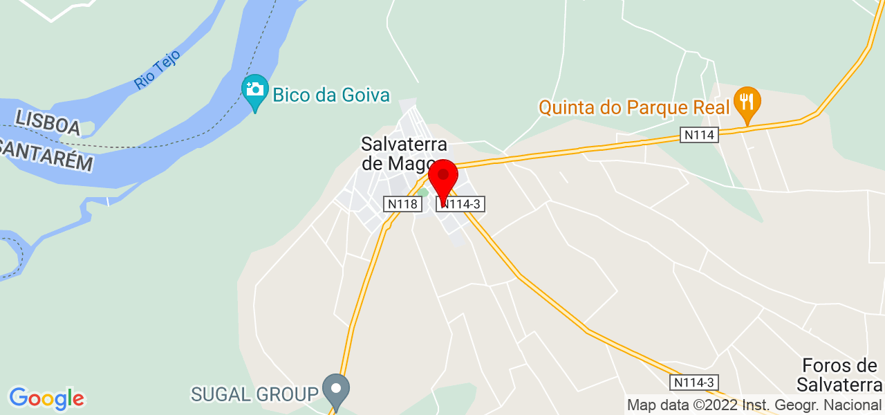 Let&iacute;cia Fernandes - Santarém - Salvaterra de Magos - Mapa