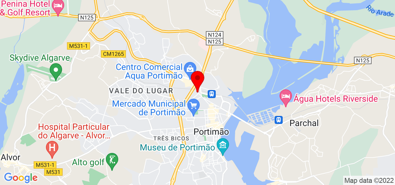 In&ecirc;s Andrade - Faro - Portimão - Mapa