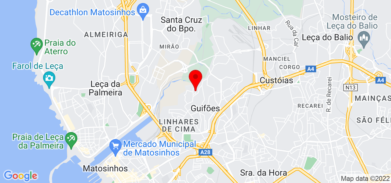 Makai Personal Training - Porto - Matosinhos - Mapa