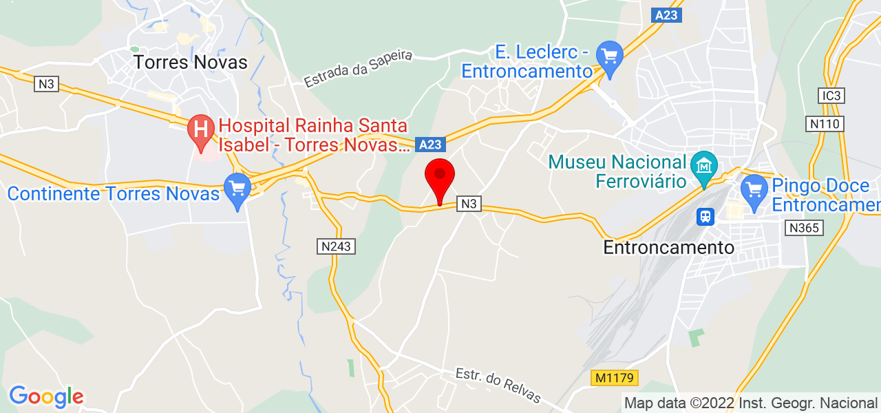 Maria Real - Santarém - Torres Novas - Mapa