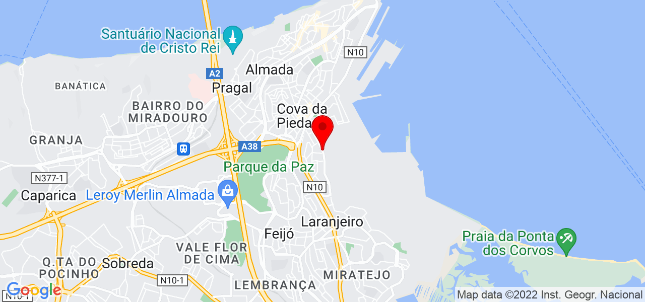 Guilherme Almeida - Setúbal - Almada - Mapa