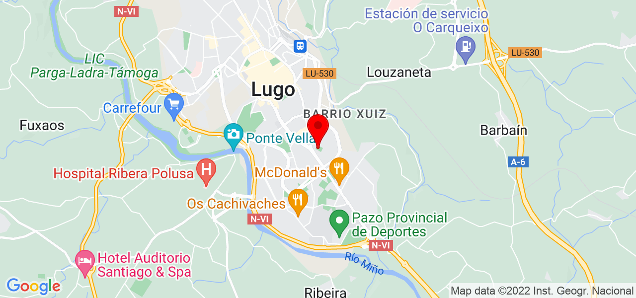 Inés - Galicia - Lugo - Map