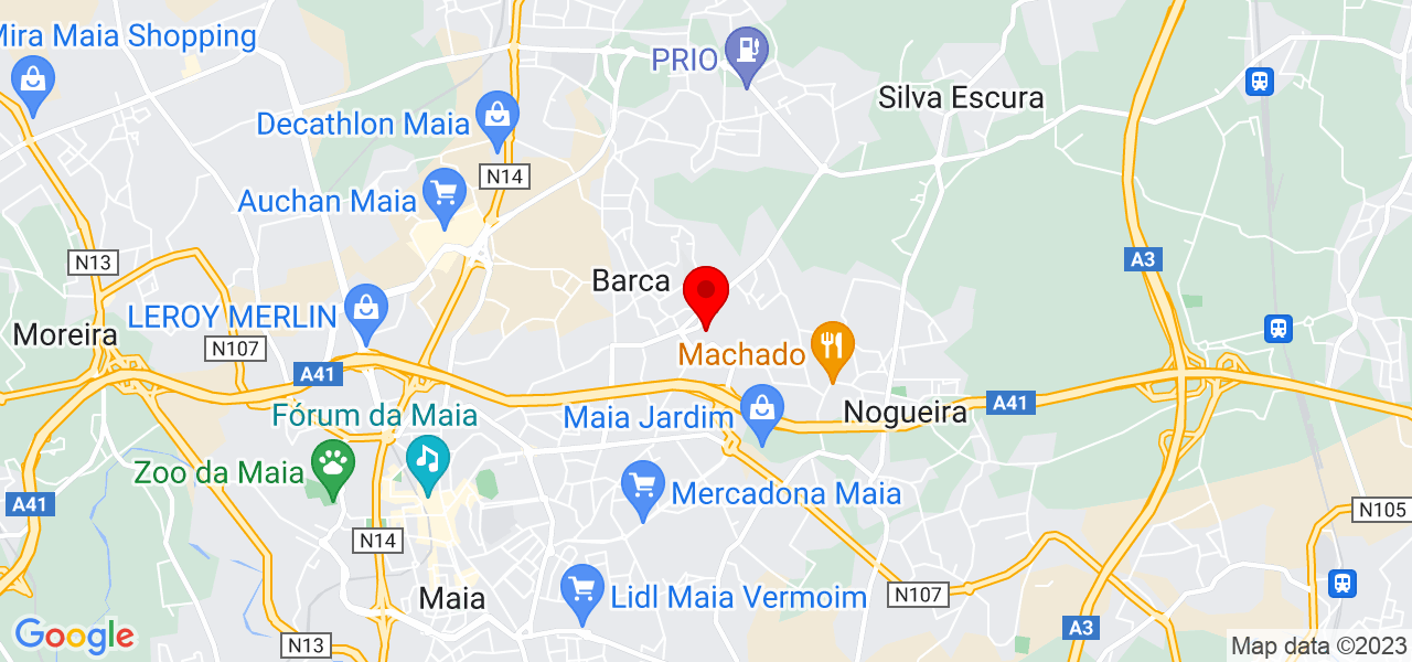 Mk caixilharia - Porto - Maia - Mapa