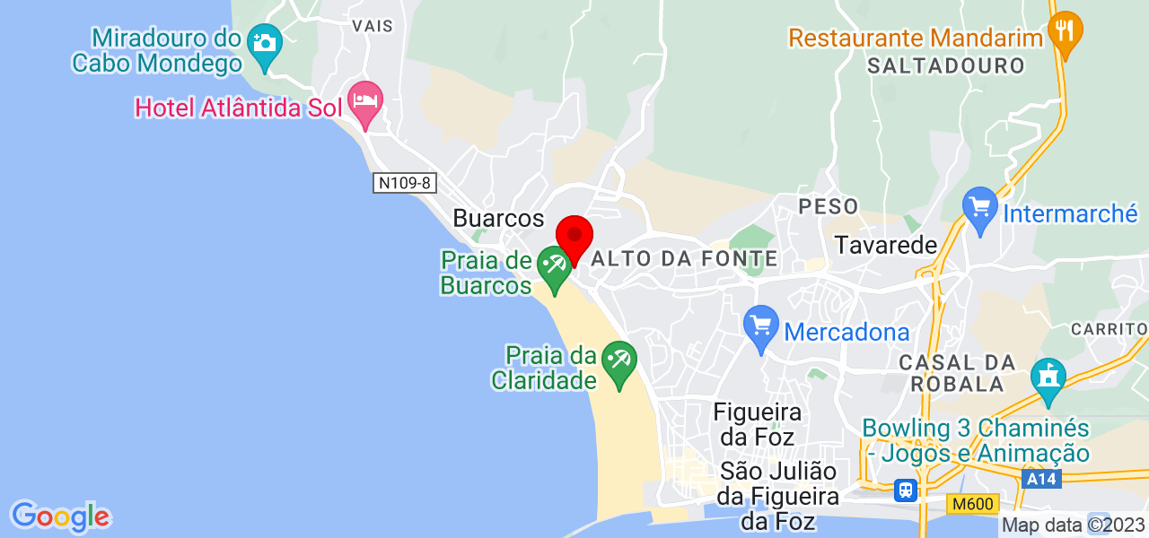 Joelson Gomes - Coimbra - Figueira da Foz - Mapa