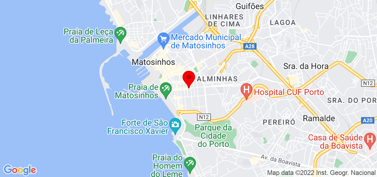 Em&iacute;lia Lascasas - Porto - Matosinhos - Mapa